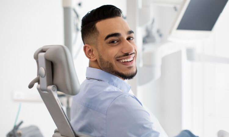The initial stage of gum disease, gingivitis, is characterized by red, swollen gums that may bleed easily during brushing or flossing.